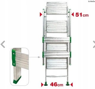 Rebrík -  CM147 Facal 73 cm rebrík, 3 hliníkové stupne