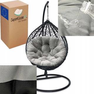 Záhradná závesná stolička - Vankúše SuperKissen24) 130 cm 120 kg