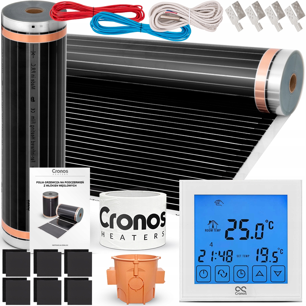 CRONOS ROHOŽ INFRAČERVENÁ VYKUROVACIA FÓLIA 140W/m2 2m2