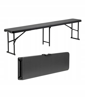 Záhradná lavica - Lavica bez operadla, plast, 180 x 27 cm