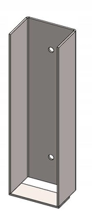 Pletivo, oplotenie - C-profil pre základ 55x200mm RAL 9005 čierna