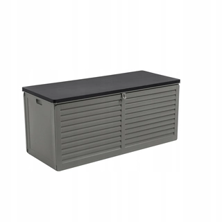 Záhradný úložný box - Plastový záhradný box, 490 l, sivý