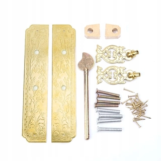 Kľučka dverí - Čisté antické medené dvere spracúvajú retro set c