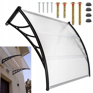 Strieška nad dvere - Transparentný strešný baldachýnový balkón 150 cm