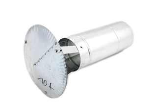 Dym strecha na trúbku pozinkované pre fi 150 mm komína