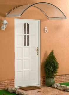 Strieška nad dvere - Onyx strecha 250x75 biela