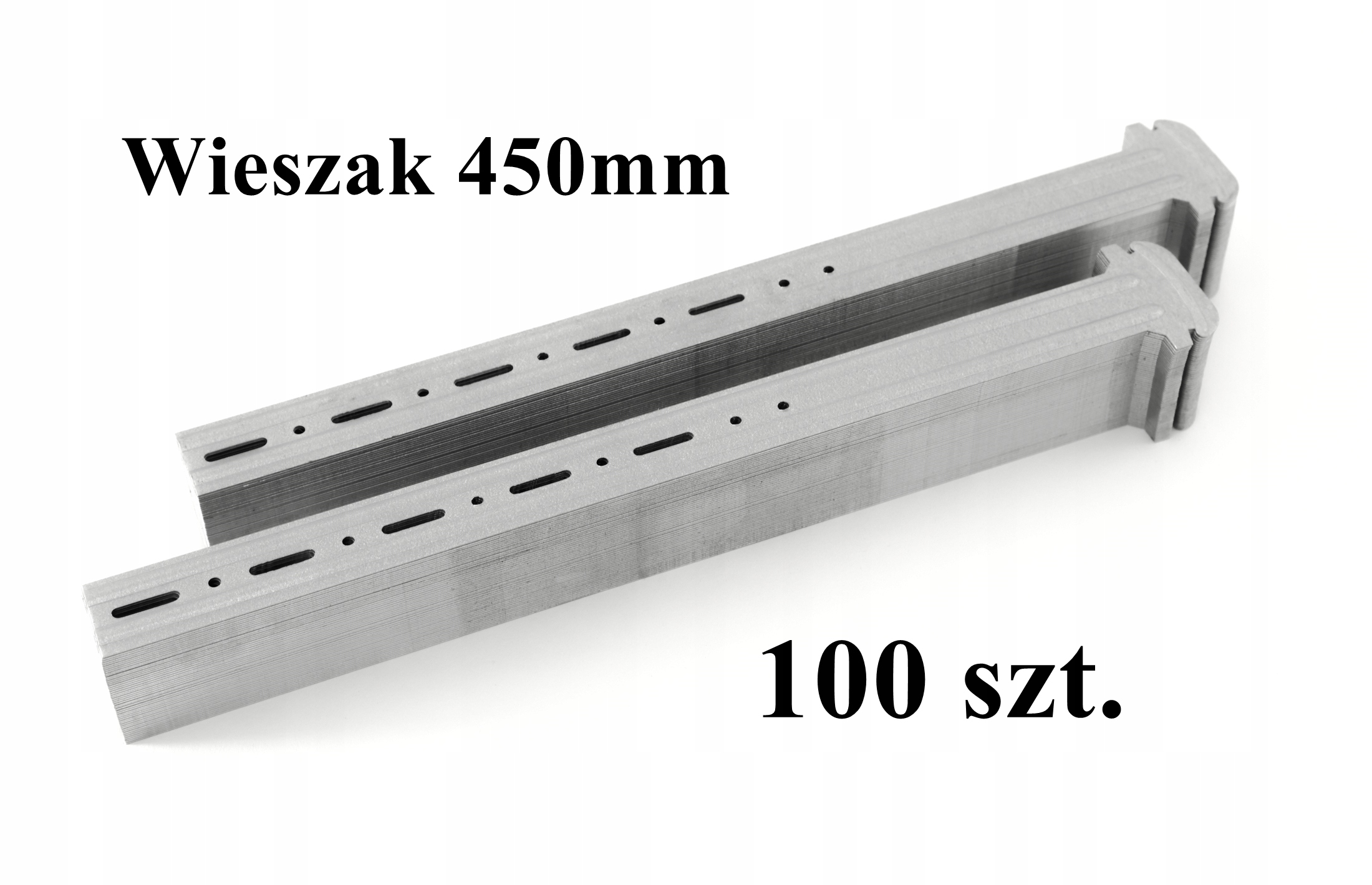 Kotviaci vešiak 450mm 45cm 1mm na povalu Rigips profil ostatné 100 ks