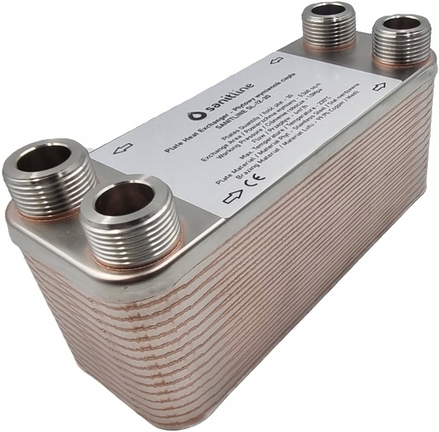 DOSKY TEPELNÝ VÝMENNÍK 30 DOSKY 25kW 4 x 3/4" SANITLINE SL1230 VÝROBCA