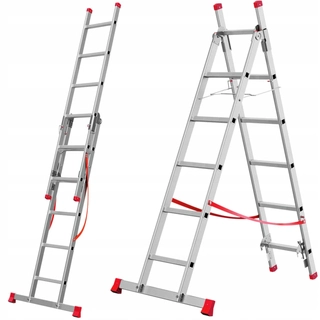 Rebrík -  Univerzálny hliníkový rebrík 2x6 150 kg 4in1