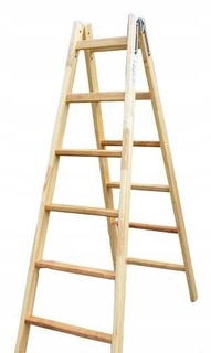 Rebrík -  7 PRIESKOVÝ REBRÍK DREVENÝ 215CM