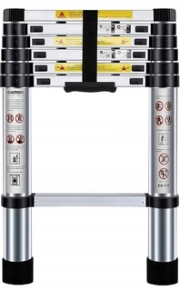 Rebrík -  2M 200 cm svetlo hliníkový teleskopický rebrík