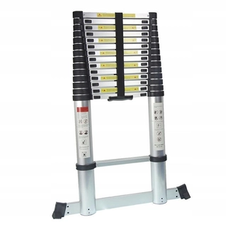 Rebrík - Teleskopický rebrík 5 m 15 úrovne pokrývajú 150 kg