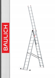 Rebrík -  3x13 hliníkový rebrík pre schody 150 kg Baulicha