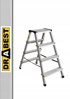 Rebrík - Dvojitý -Domáca rebrík 2x4 DRABEST LABDER *