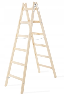 Rebrík -  Maľovanie dreveného rebríka 2x6 Prodrab