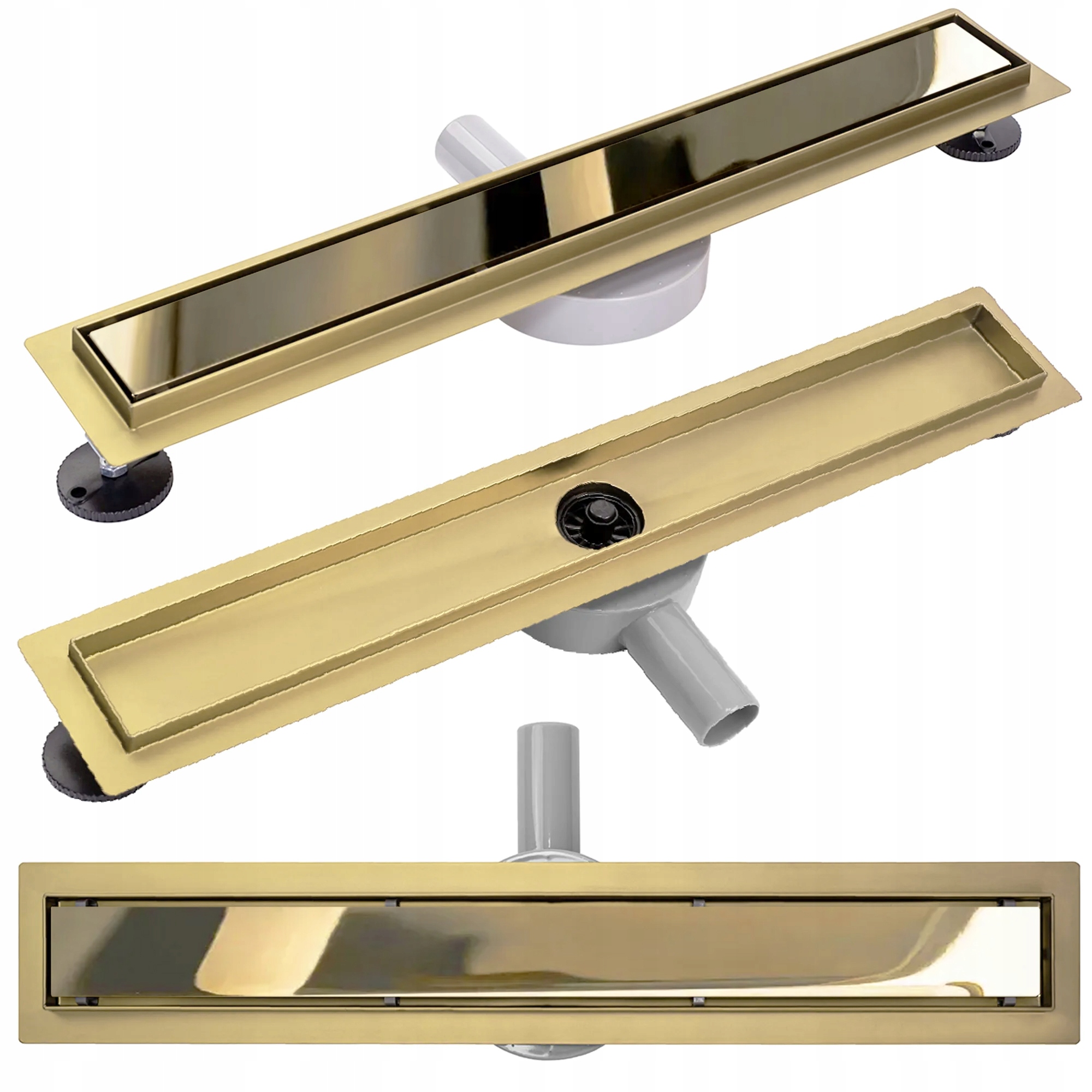 Rea Neo & PURE PRO GOLD MIRROR lineárny odtok 60 cm