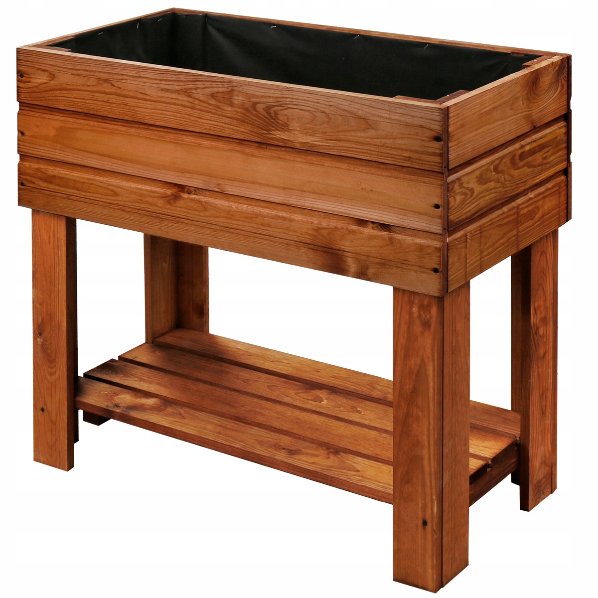 Kvetináč Plantbox 80 cm x 40 x 78 cm, drevo, odtiene hnedej a béžovej