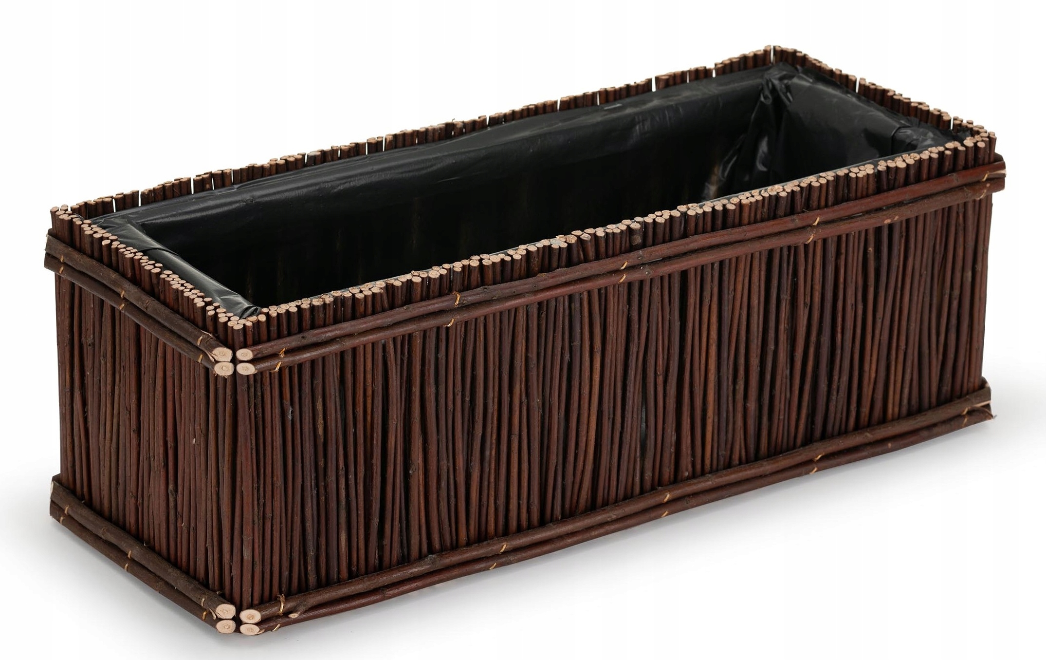 Kvetináč VMP 50 cm x 25 x 25 cm, drevo, odtiene hnedej a béžovej