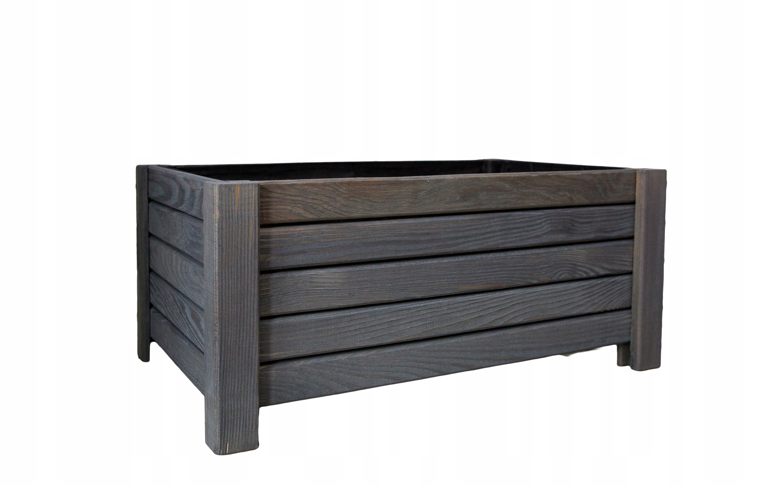 Kvetináč Drevené debničky 60 cm x 30 x 25 cm drevené odtiene hnedej a béžovej