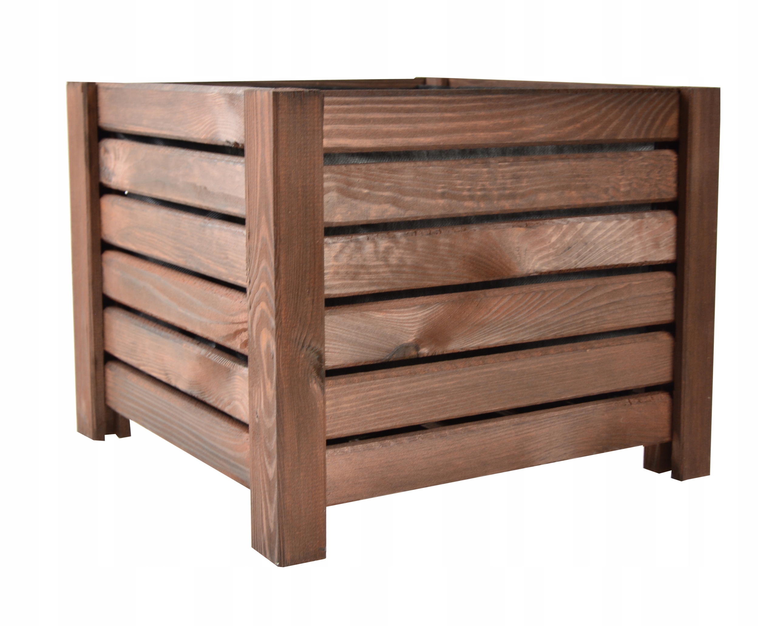 Kvetináč WickerWorks 38 cm x 38 x 30 cm drevené odtiene hnedej a béžovej, viacfarebné