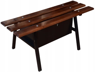 Záhradná lavička - Drevený cintorín Bench s novinkou