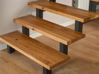 Drevené schody, dubové schody, Trepy 100x30x4