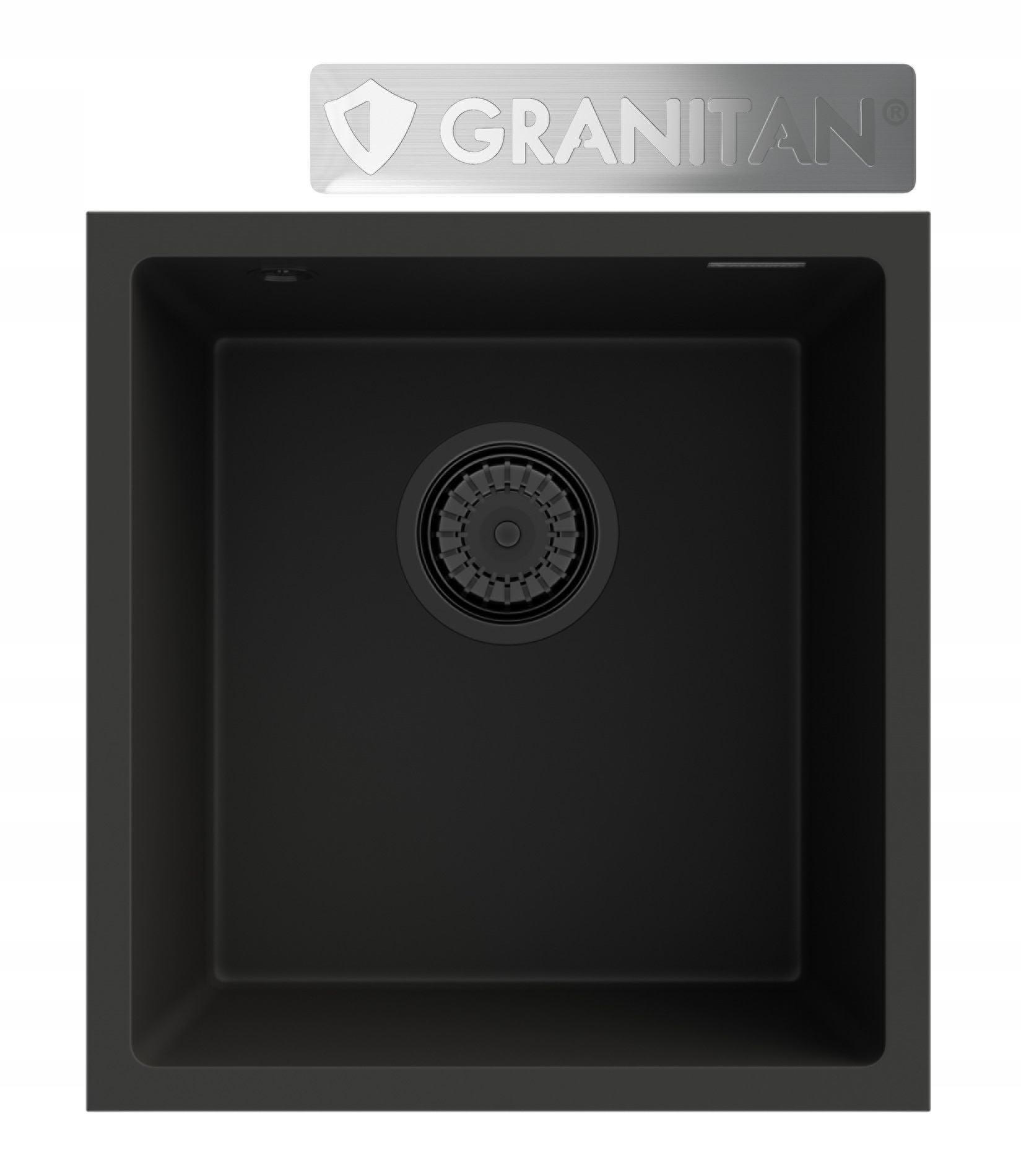 Jednomiskový drez Granitan MINI45, čierna granit