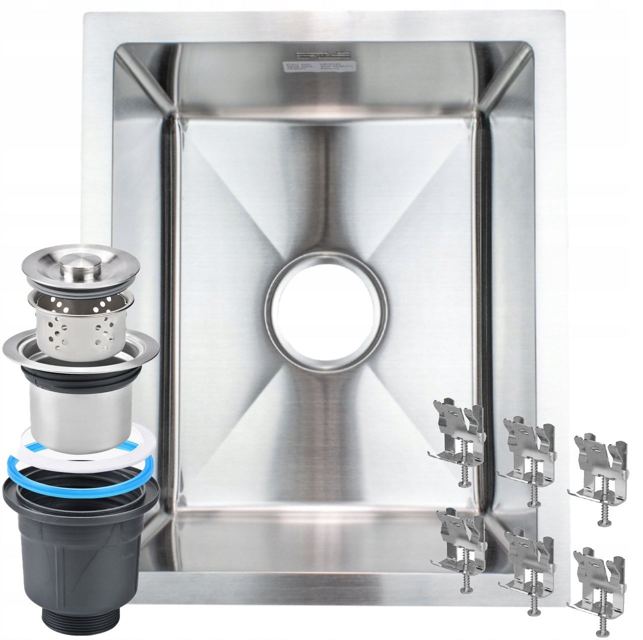 Drez jednomiskový OCELOVÝ KUCHYŇSKÝ DREZ 37 x 45 CM Inox oceľ