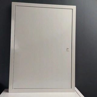 Revízne dvierka - Revízne dvere kovové biela 20x80 štít