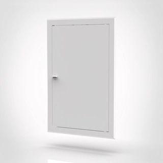 Revízne dvierka - Kov biele inšpekčná dvere 40x70 gombík