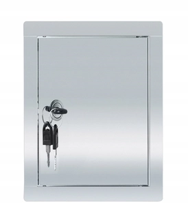 Revízne dvierka - 20x25 nerez nerez Hodiny Door