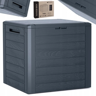 Záhradný úložný box - Prosperplast Woodebox záhradný box 140 l, antracit