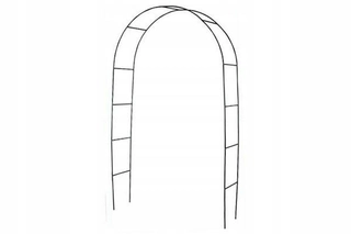 Perangola -  VEĽKÁ ZÁHRADA PERGOLA ARC 2,4m KOVOVÁ RUŽA RUŽA
