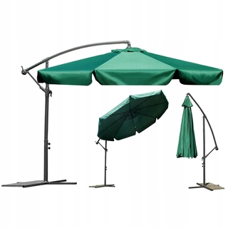 Záhradný slnečník - Veľký záhradný slnečník skladací 8 segmentov Ø350 cm