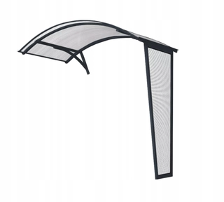 Strieška nad dvere - Modulárna strecha strecha - 140x70cm - bezfarebná