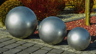 Záhradná dekorácia Ball Ø 22 cm Strieborné Pearl