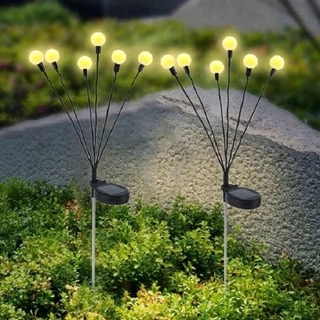Solárna zapichovacia záhradná lampa - Zápustná solárna lampa oldBro čierna 70 cm 2 ks.