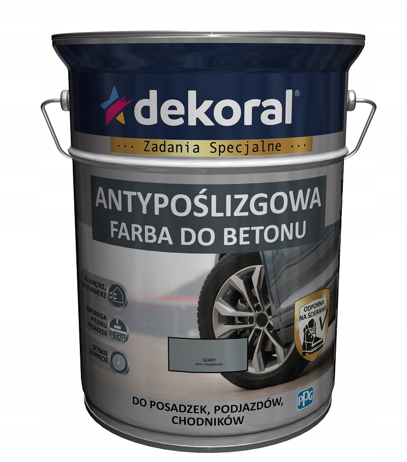 Dekoral akrylová farba na betón 5 l Matná šedá