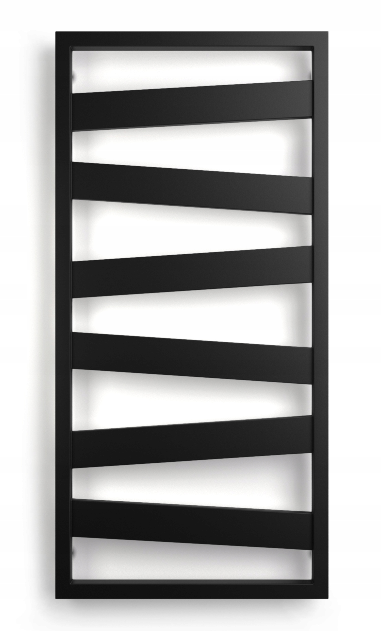 Vodný kúpeľňový radiátor Scarlet 525 W 530 x 1100 mm čierny