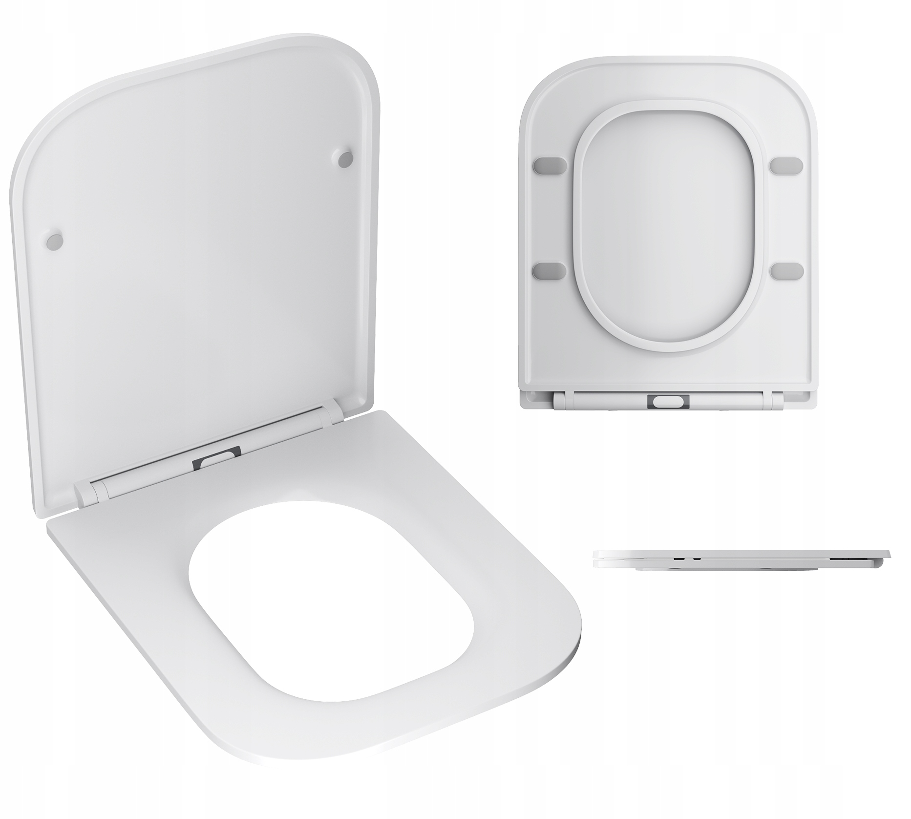 WC sedadlo Granitan Belo, biely duroplast
