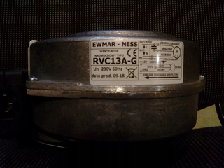 Ventilátor Ihla kotla SAS RVC-13A Halo