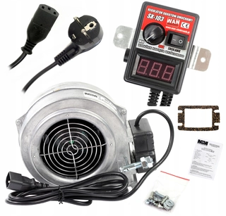 Ventilátor ventilátora + regulátor otáčania do pece