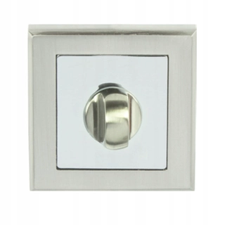 Kľučky na dvere - Domino Rosette KW-QR WC Chrome/ Nikiel
