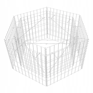 Gabión - Gabiónový hrniec šesťuholník 100 x 90 x 50 cm