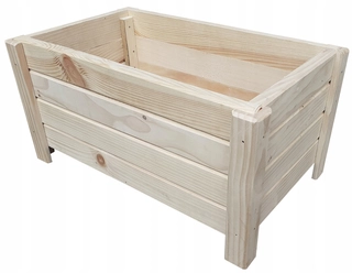 Kvetináč na terasu - Veľký drevený kvetináč na bylinky