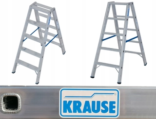 Rebrík - Dvojitý krause stabilo 2x5 stupňov rebríka