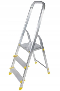Rebrík -  3-stupňový hliníkový rebrík 150 kg Eco