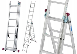Rebrík -  Hliníkový rebrík 3x7 Krause Corda 5.10 m 030375