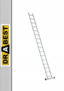 Rebrík -  Hliníkový rebrík 1x16 Pro Drabest+hak