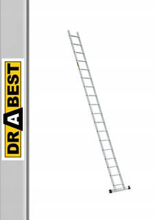 Rebrík -  Hliníkový rebrík 1x18 Pro Drabest+Hook